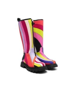 Boots With Iride Print