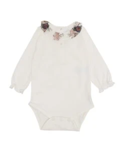 TARTINE ET CHOCOLAT Floral Collar Bodysuit