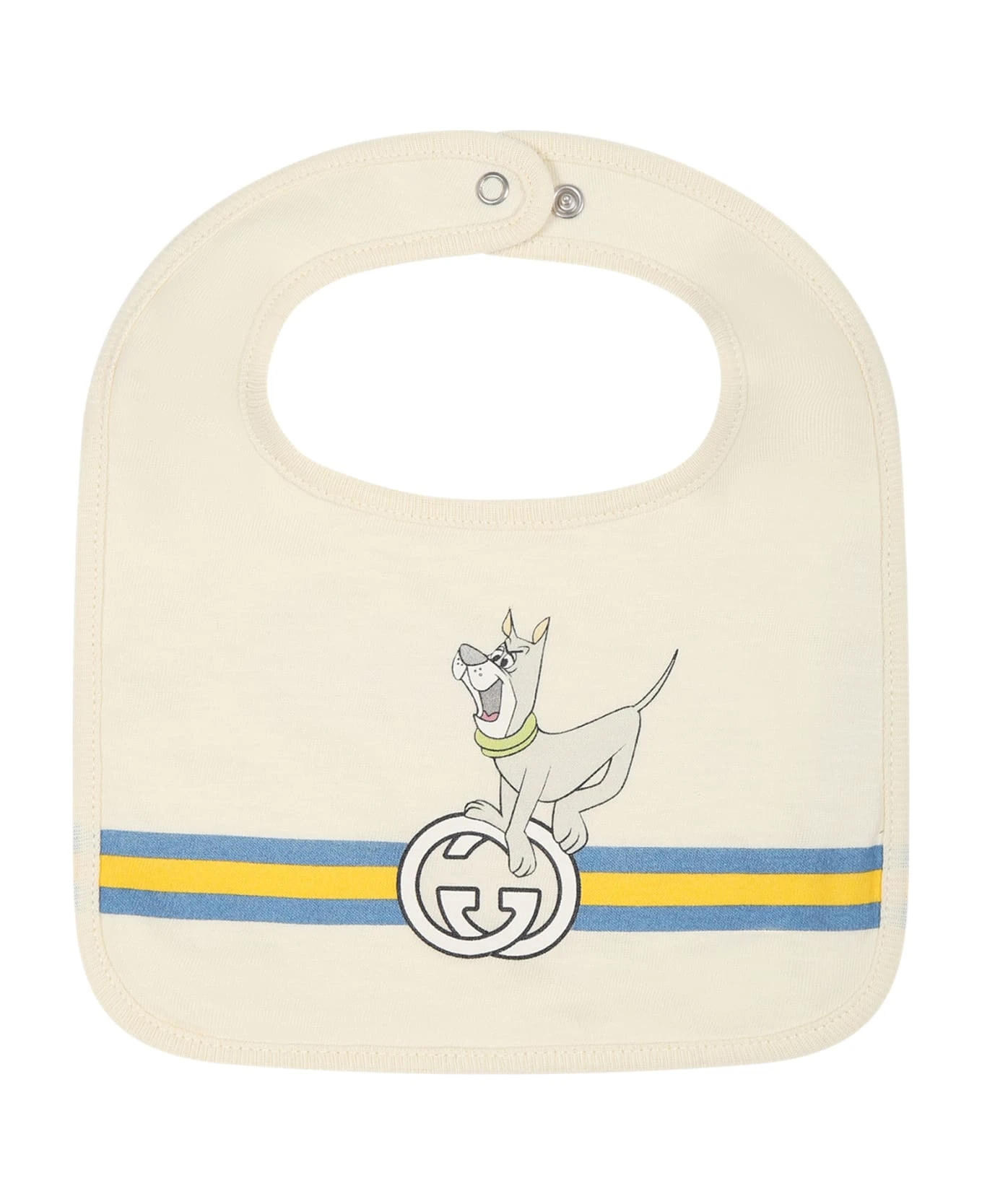 Gucci Ivory Set For Baby Kids With Animals And Logo 4 Gucci Ivory Set For Baby Kids With Animals And Logo - Image 4