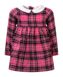 Off-White Plaid Dress