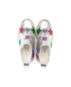 Stella McCartney Kids Metallic Star Ankle Boots In Silver -TinyTogs Kids Shop 1a7539eeb1f915606cbfcfe72224bd90