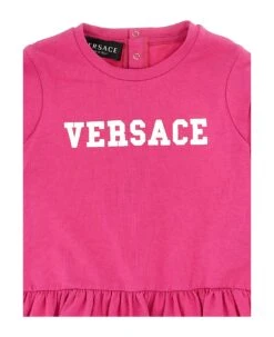 Versace Logo Print Dress -TinyTogs Kids Shop 2d46e67fa27c01afb59f7110a7db360d