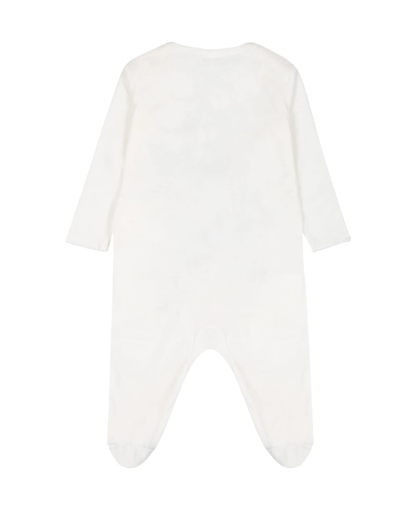 Stella McCartney Kids White Set For Baby Boy With Printed Bear 3 Stella McCartney Kids White Set For Baby Boy With Printed Bear - Image 3