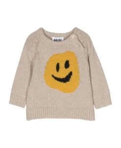 Molo Beige Sweater Unisex Kids