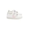 Veja Esplar Chromefree Leather Sneakers In White/petale/silver