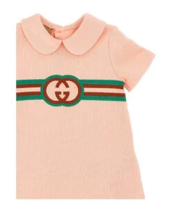 Gucci Logo Embroidery Dress -TinyTogs Kids Shop 40ec949e739fef899d36f83d76939f18