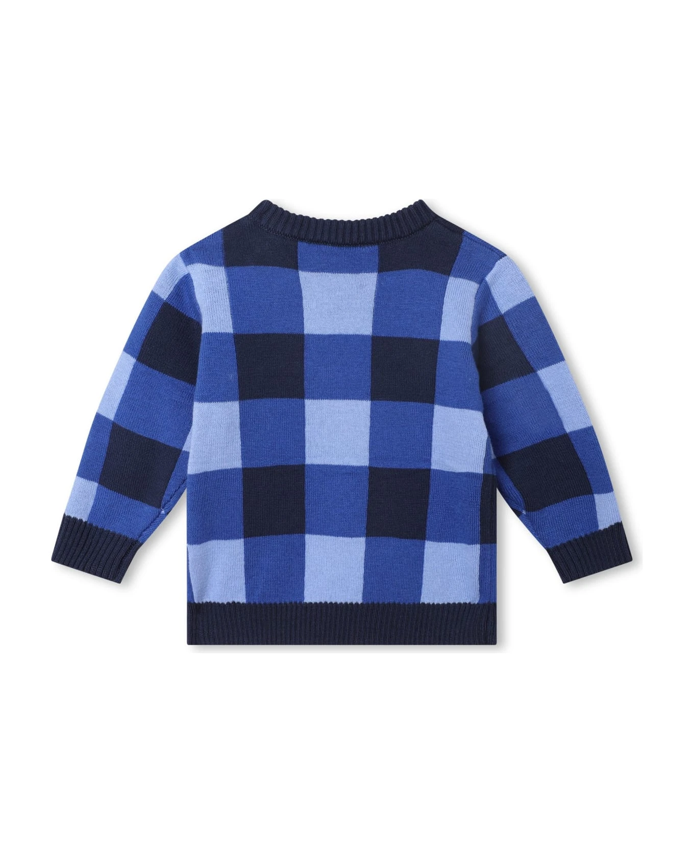 Kenzo Kids Checked Sweatshirt With Embroidery 2 Kenzo Kids Checked Sweatshirt With Embroidery - Image 2