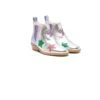 Stella McCartney Kids Metallic Star Ankle Boots In Silver