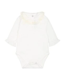 TARTINE ET CHOCOLAT Ivory Body For Baby Girl With Embrodery
