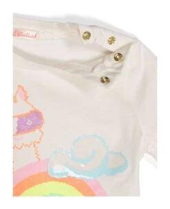 Billieblush Ivory Cotton Tshirt -TinyTogs Kids Shop 43d7d3ccc1713d9002046f22a548b8f4