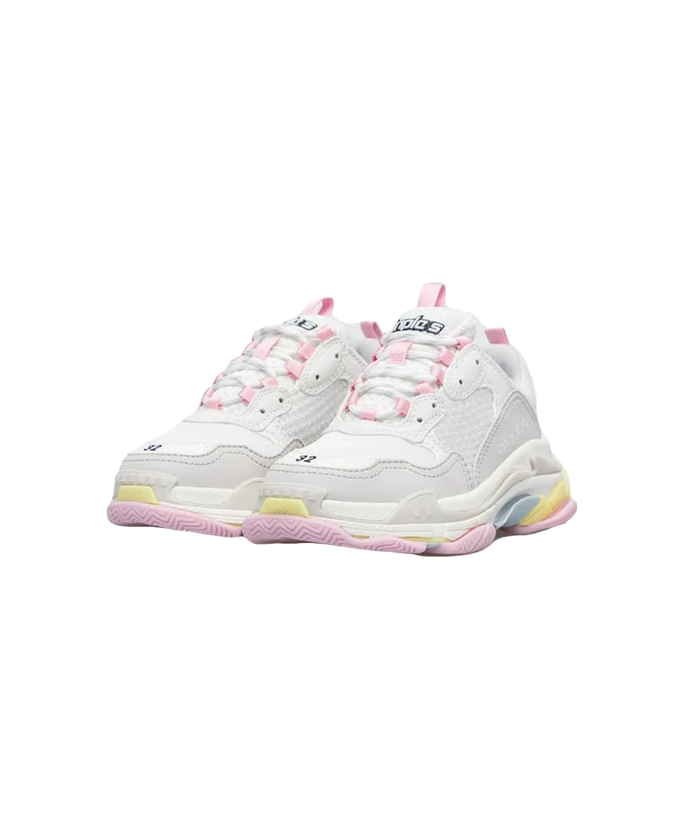Balenciaga Triple S Sneakers In White With Pastel Multicolor Details 2 Balenciaga Triple S Sneakers In White With Pastel Multicolor Details - Image 2