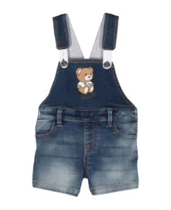 MOSCHINO Blue Salopette Baby Unisex