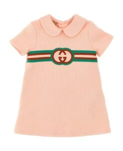 Gucci Logo Embroidery Dress