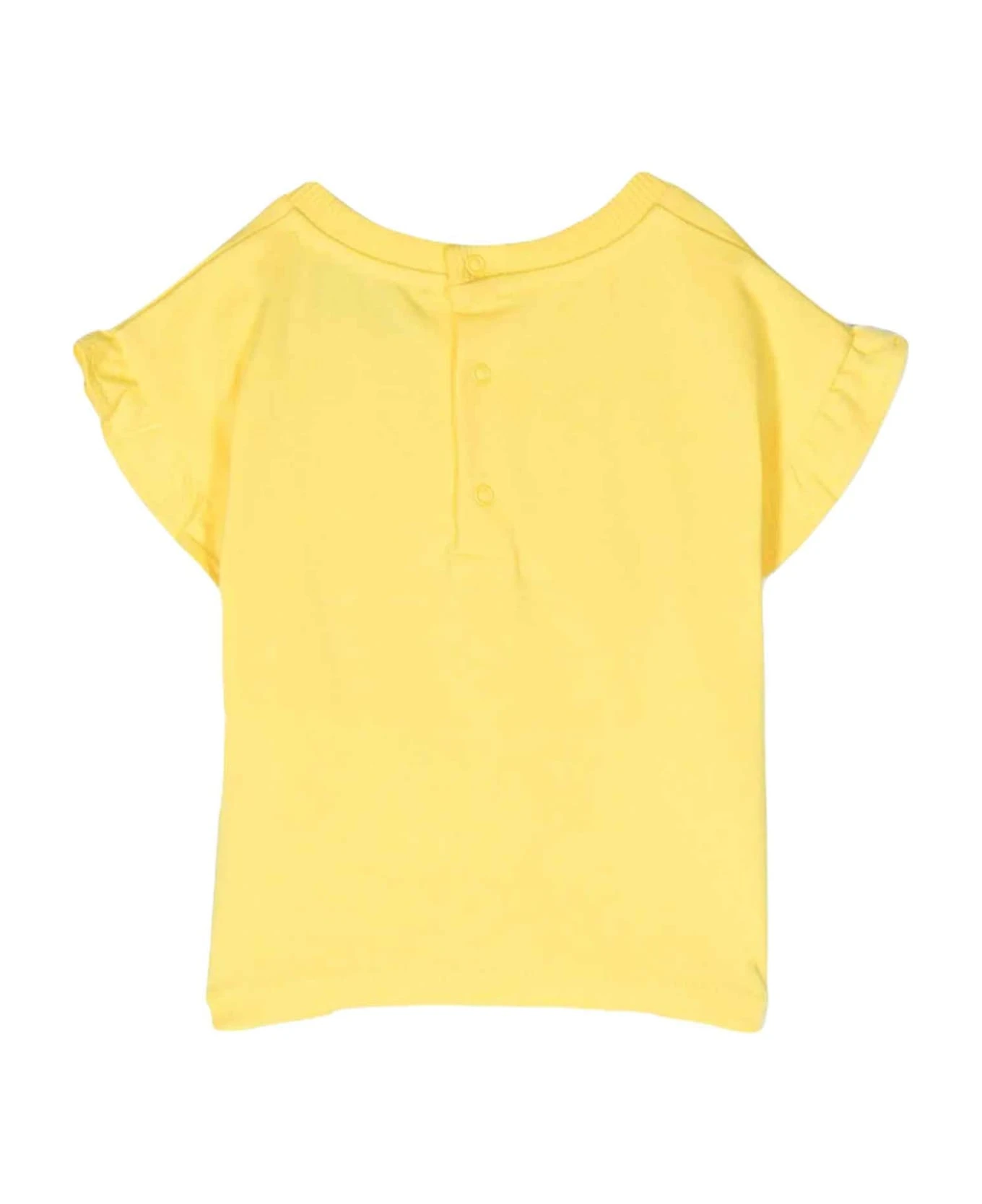 MOSCHINO Yellow T-shirt Baby Girl 2 MOSCHINO Yellow T-shirt Baby Girl - Image 2