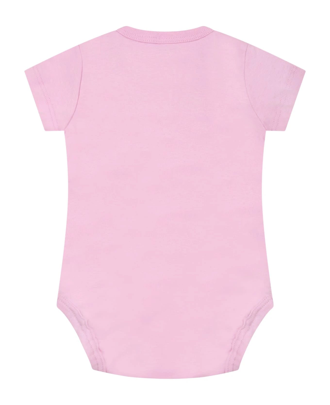 Off-White Multicolor Set For Baby Girl With Logo 3 Off-White Multicolor Set For Baby Girl With Logo - Image 3