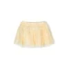Stella McCartney Kids Yellow Short Skirt With Embroidered Daisies In Polyester Girl