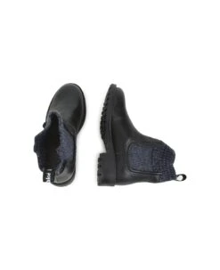 Chloé Black Leather Ankle Boots With Navy Blue Sock Insert -TinyTogs Kids Shop 77139ec699e1a1a203b1b42baf0e22c0