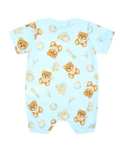 MOSCHINO Light Blue Set For Baby Boy With Teddy Bear -TinyTogs Kids Shop 779b9ff8924abf16625f3b9538089349