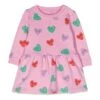 Stella McCartney Kids Long Sleeve Dress Hearts