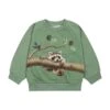 Molo Green Sweatshirt For Baby Kids With Animals