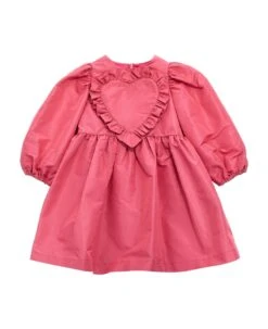 Stella McCartney Kids Heart Detail Taffeta Dress