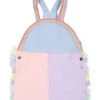 Stella McCartney Kids Multicolor Dungarees For Baby Girl With Patch Logo