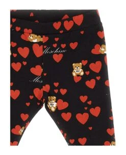 MOSCHINO Teddy Heart Leggings -TinyTogs Kids Shop 8435c3f7048ed1832491e2cec23b36d2