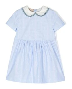 Gucci Light Blue Cotton Blend Dress