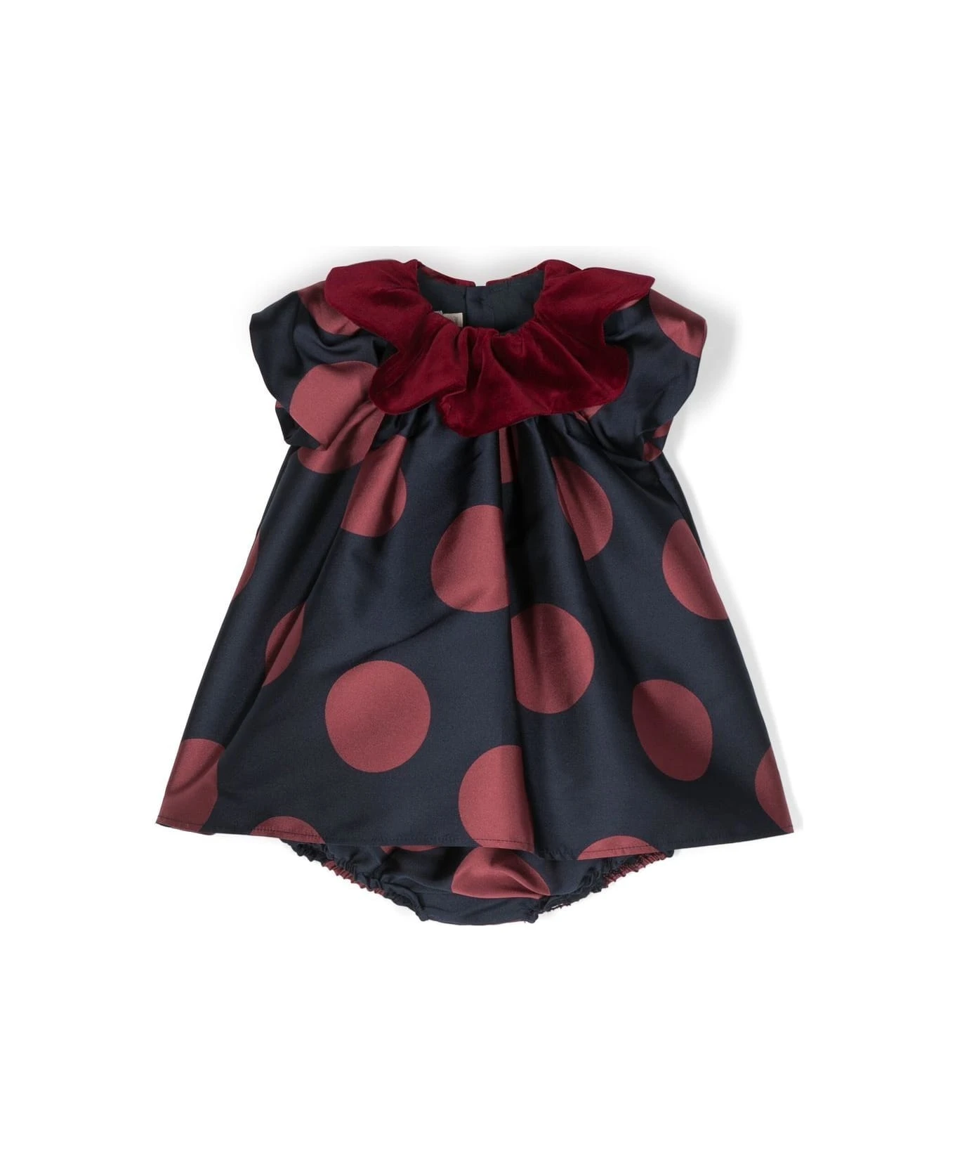 Flared Dress With Polka Dots 1 Flared Dress With Polka Dots