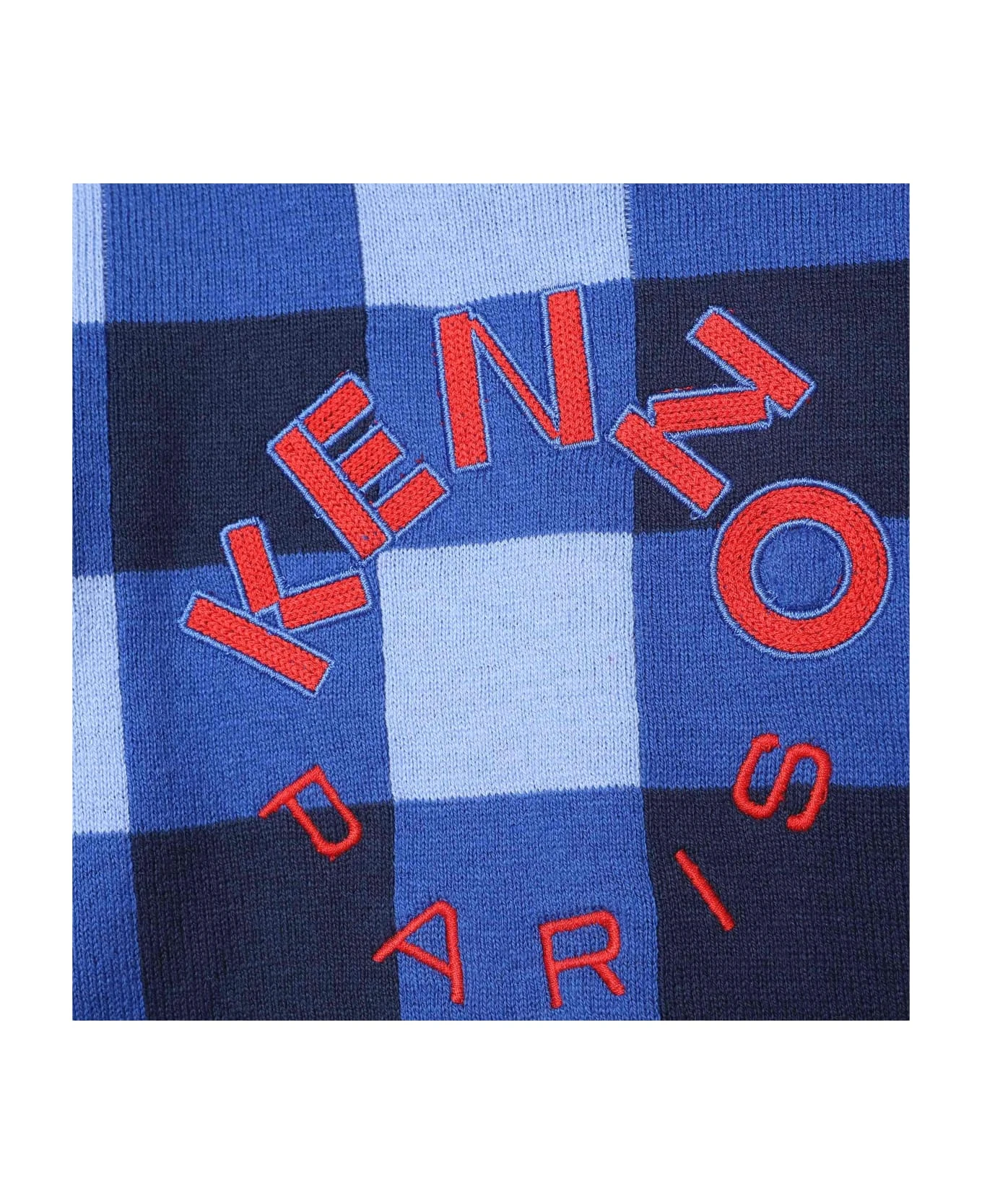 Kenzo Kids Checked Sweatshirt With Embroidery 3 Kenzo Kids Checked Sweatshirt With Embroidery - Image 3