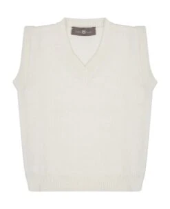 White Vest Sweater For Baby Boy