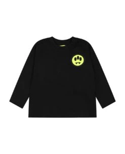 BARROW Black T-shirt For Baby Kids With Logo And Smiley