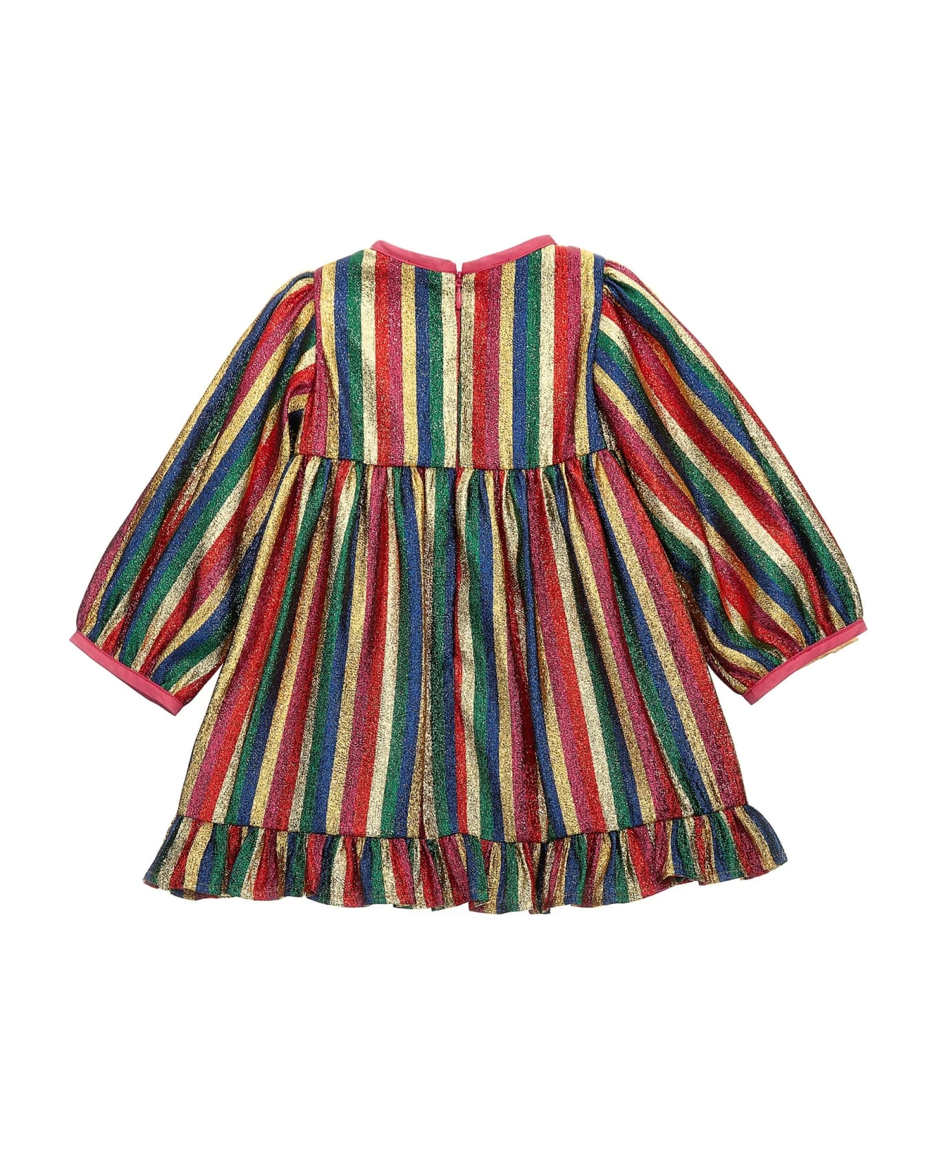 Stella McCartney Kids Lurex Striped Dress 2 Stella McCartney Kids Lurex Striped Dress - Image 2