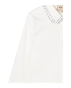 Gucci White Stretch-cotton Shirt 5 Gucci White Stretch-cotton Shirt -TinyTogs Kids Shop b41a5e10ec981753cf98dfe1877e0941