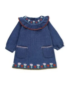 Stella McCartney Kids Cotton Dress With Embroideries
