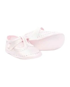 Monnalisa Pink Ballet Flats Baby Girl -TinyTogs Kids Shop bd35357e6129a81b70d53db36cf09e34