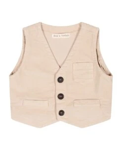 Ivory Waistcoat For Baby Boy