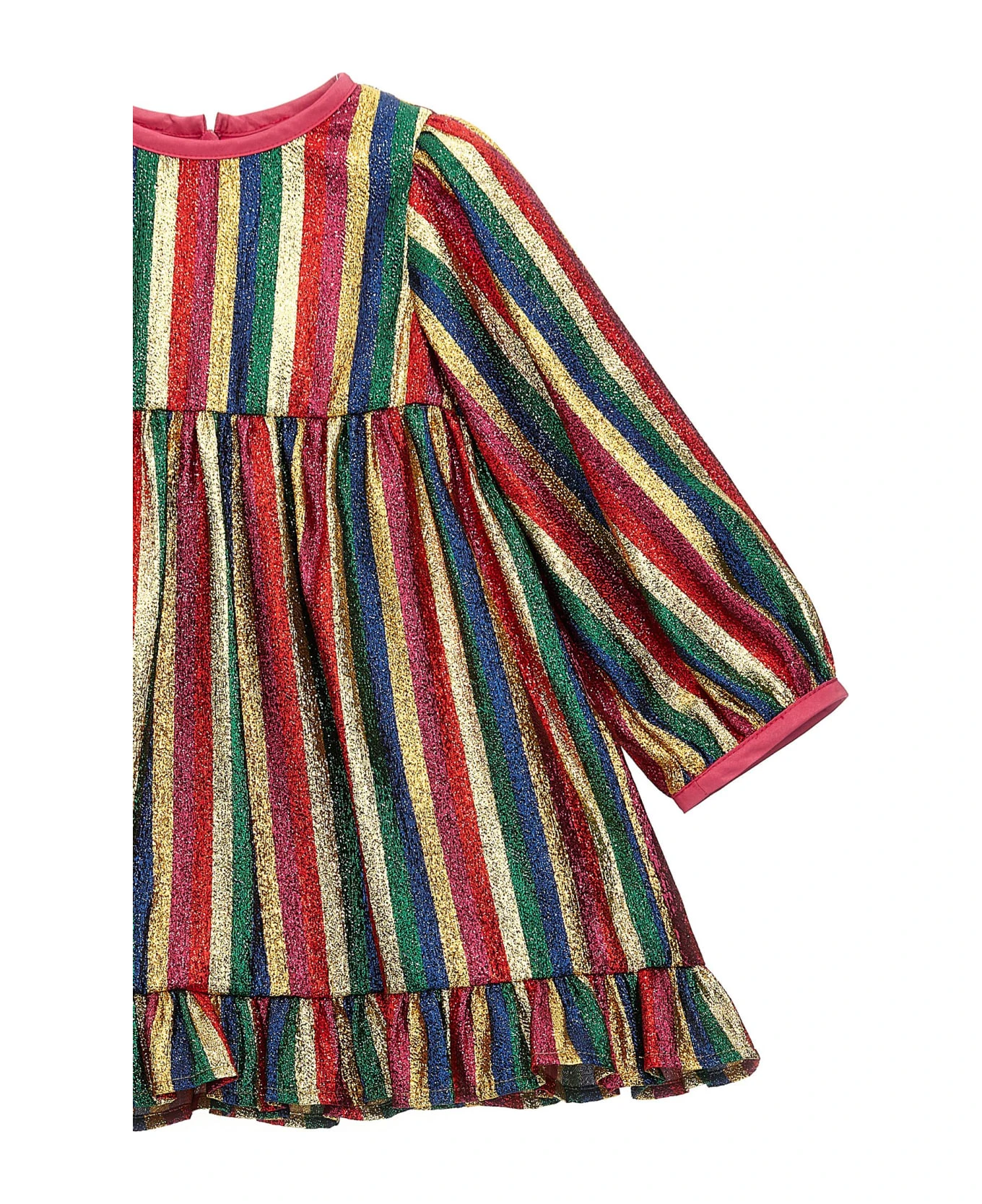 Stella McCartney Kids Lurex Striped Dress 3 Stella McCartney Kids Lurex Striped Dress - Image 3