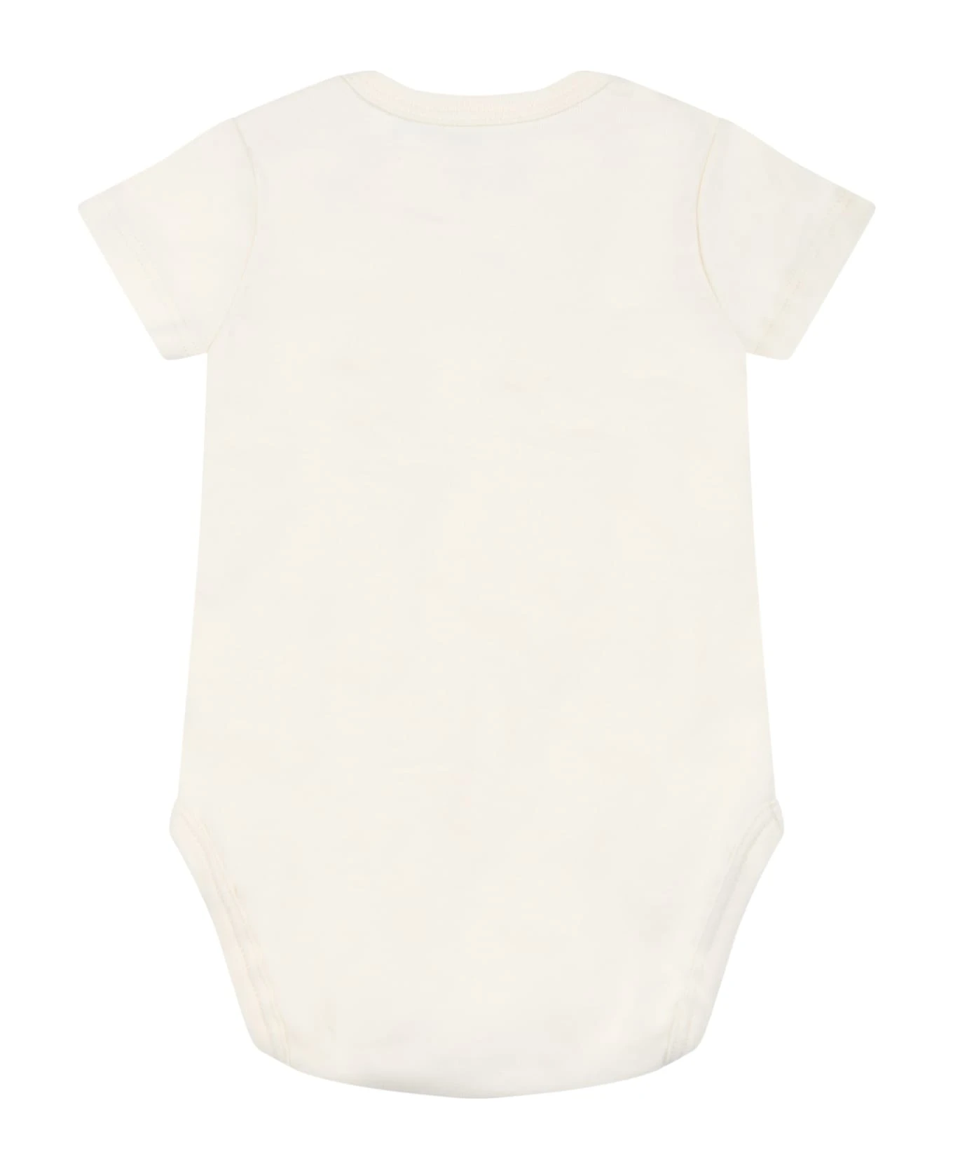Off-White Multicolor Set For Baby Girl With Logo 5 Off-White Multicolor Set For Baby Girl With Logo - Image 5