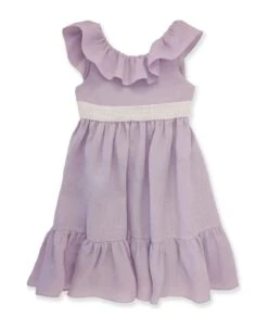 Light Lilac Linen Unlined Dress