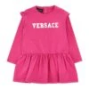 Versace Logo Print Dress