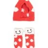 Stella McCartney Kids Red Cotton Socks And Beanie