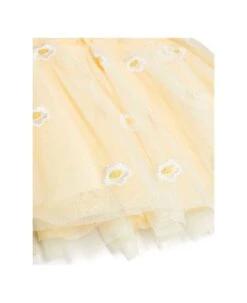 Stella McCartney Kids Yellow Short Skirt With Embroidered Daisies In Polyester Girl -TinyTogs Kids Shop ce7e71e68de9277691b22d67266f2a9f