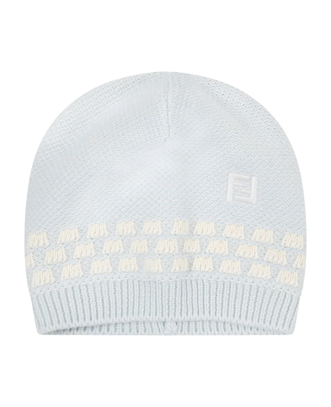 FENDI Light-blue Set For Baby Boy With Douple Ff 4 FENDI Light-blue Set For Baby Boy With Douple Ff - Image 4