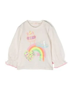 Billieblush Ivory Cotton Tshirt