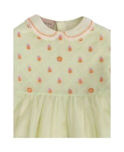 Gucci Floral Embroidered Short-sleeved Dress -TinyTogs Kids Shop d4f598480a419ac2cf28bd3ee3438cac