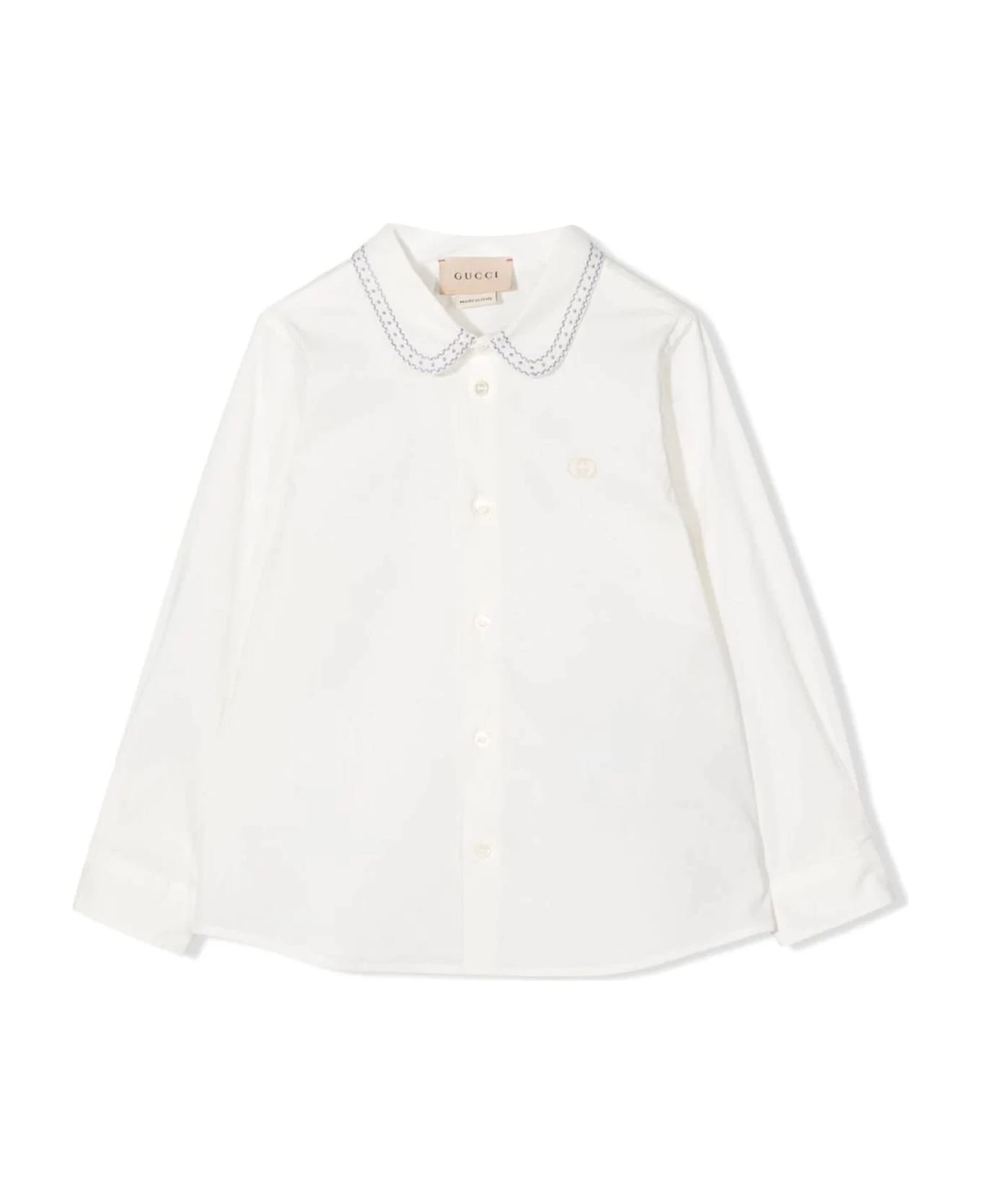 Gucci White Stretch-cotton Shirt 1 Gucci White Stretch-cotton Shirt