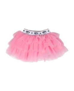 Chiara Ferragni Pink Skirt Baby Girl