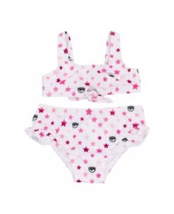 Chiara Ferragni Baby Girl's Stretch Fabric Bikini With Stars Print