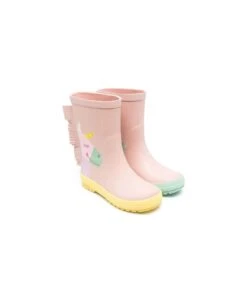 Stella McCartney Kids Pink Unicorn Booties